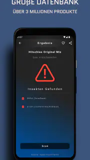 Insekten Lebensmittel Scanner screenshot 2