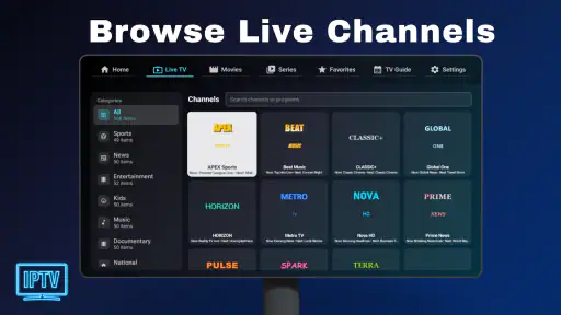 IPTV - Android TV screenshot 2