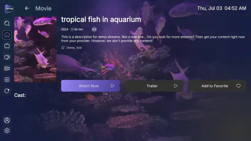 IPTV Smarter 4K Player screenshot 3