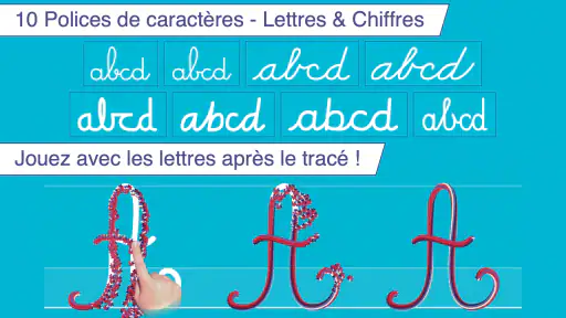 J'écris les lettres en cursive screenshot