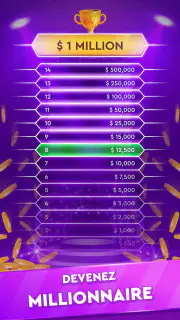 Jeu Trivia: Quiz Millionnaire screenshot 5