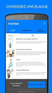 JuasApp-Canulars Téléphoniques screenshot 1