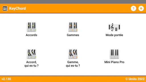 KeyChord - Accords et Gammes screenshot 1