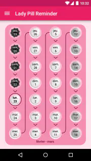 Lady Pill Reminder screenshot 1
