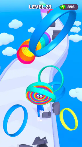 Layer Man 3D : course-collecte screenshot