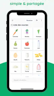 Liste de courses partagée screenshot 1
