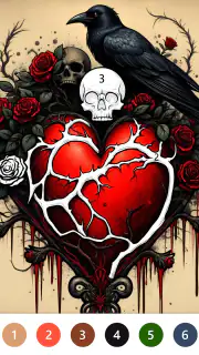 Macabre Color Paint By Number screenshot 3