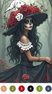 Macabre Color Paint By Number screenshot 5