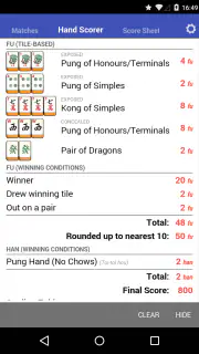 Mahjong Helper & Calculator screenshot 4