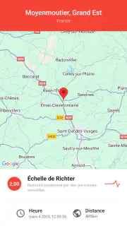 Mes Alertes de Séismes screenshot 1