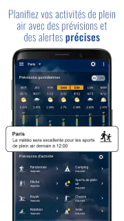 Météo et horloge transparent screenshot 2
