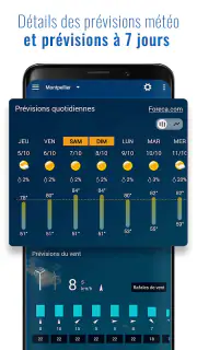 Météo et horloge transparent screenshot 3
