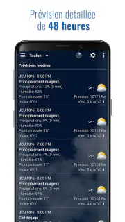 Météo et horloge transparent screenshot 4