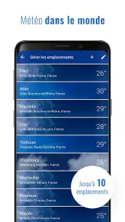 Météo et horloge transparent screenshot 7