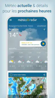 Météo & Radar - pluie et orage screenshot 1