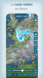 Météo & Radar - pluie et orage screenshot 2