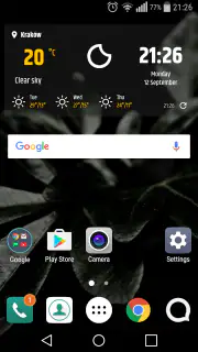 Météo simple et widget horloge screenshot 2