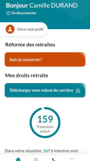 Mon compte retraite screenshot 1