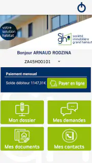 Mon espace SIGH screenshot 2