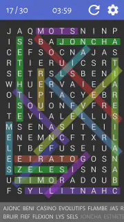 Mots Mêlés Français screenshot 2