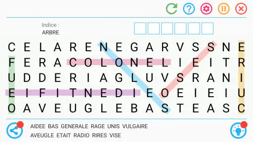 Mots Mêlés Français screenshot