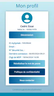 mySynlab-Mobile screenshot 2