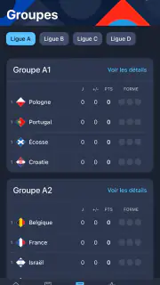 Nations League et EURO féminin screenshot 2