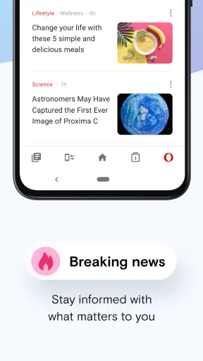 Navigateur Opera Mini bêta screenshot