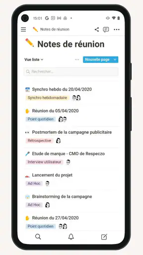 Notion : Notes, tâches, IA screenshot