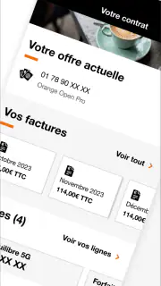 Orange Pro, espace client pro screenshot 2