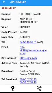 Pétanque Calendriers Concours screenshot 6