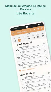 Planificateur De Repas Semaine screenshot 1