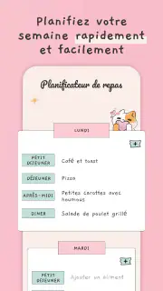 Planning repas semaine screenshot 4
