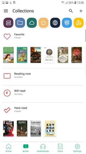 Pocketbook lecteur screenshot
