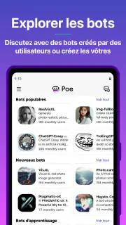Poe - Chat IA rapide screenshot 3