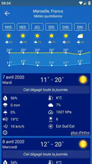 Prevision meteo screenshot 6