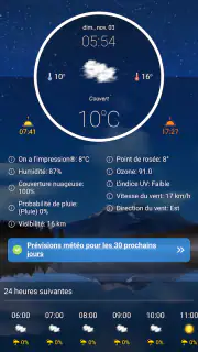 Prévisions météo en temps réel screenshot 1
