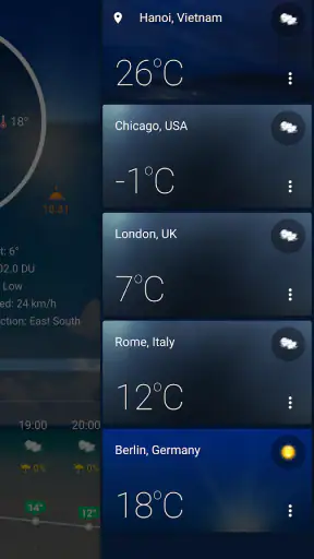 Prévisions météo en temps réel screenshot