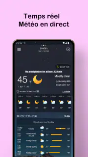 Prévisions météo locales screenshot 1