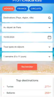 Promovacances : Vols, Séjours screenshot 5