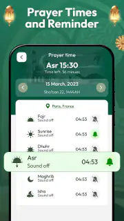 Qibla boussole, Horaire priere screenshot 5