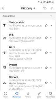 QR Code Scanner (français) screenshot 7
