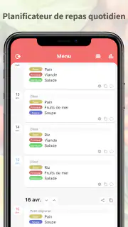 Quotidien Repas Planificateur screenshot 1
