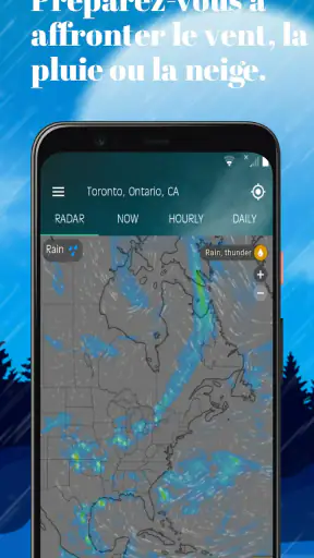 Radar météo: prévisions&cartes screenshot