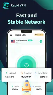 Rapid VPN - Sécurisé et Fiable screenshot 1