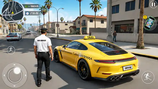 Real Taxi Car Drifting Driving screenshot 3