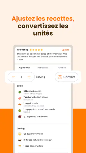 ReciMe: Recettes et Menus screenshot