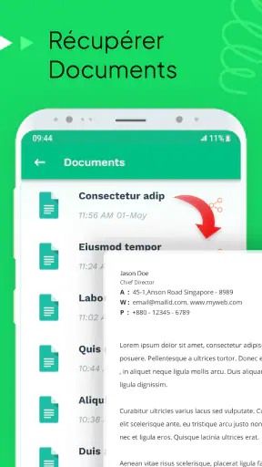 Récupérer les messages effacés screenshot