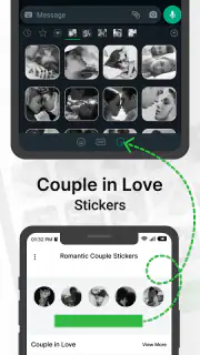 Romantic Kiss Stickers screenshot 3
