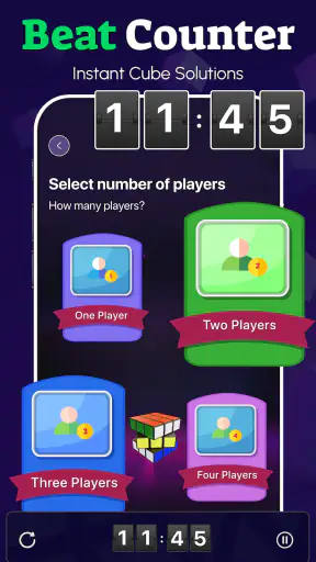 Rubik's Cube puzzle solveur screenshot
